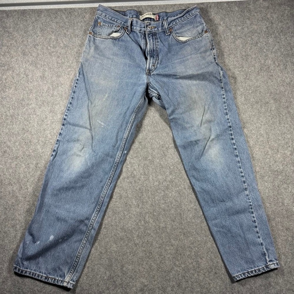 Levis 550 Relaxed Fit Tapered Leg Blue Denim Jeans Mens 34x30 Medium VTG Y2K